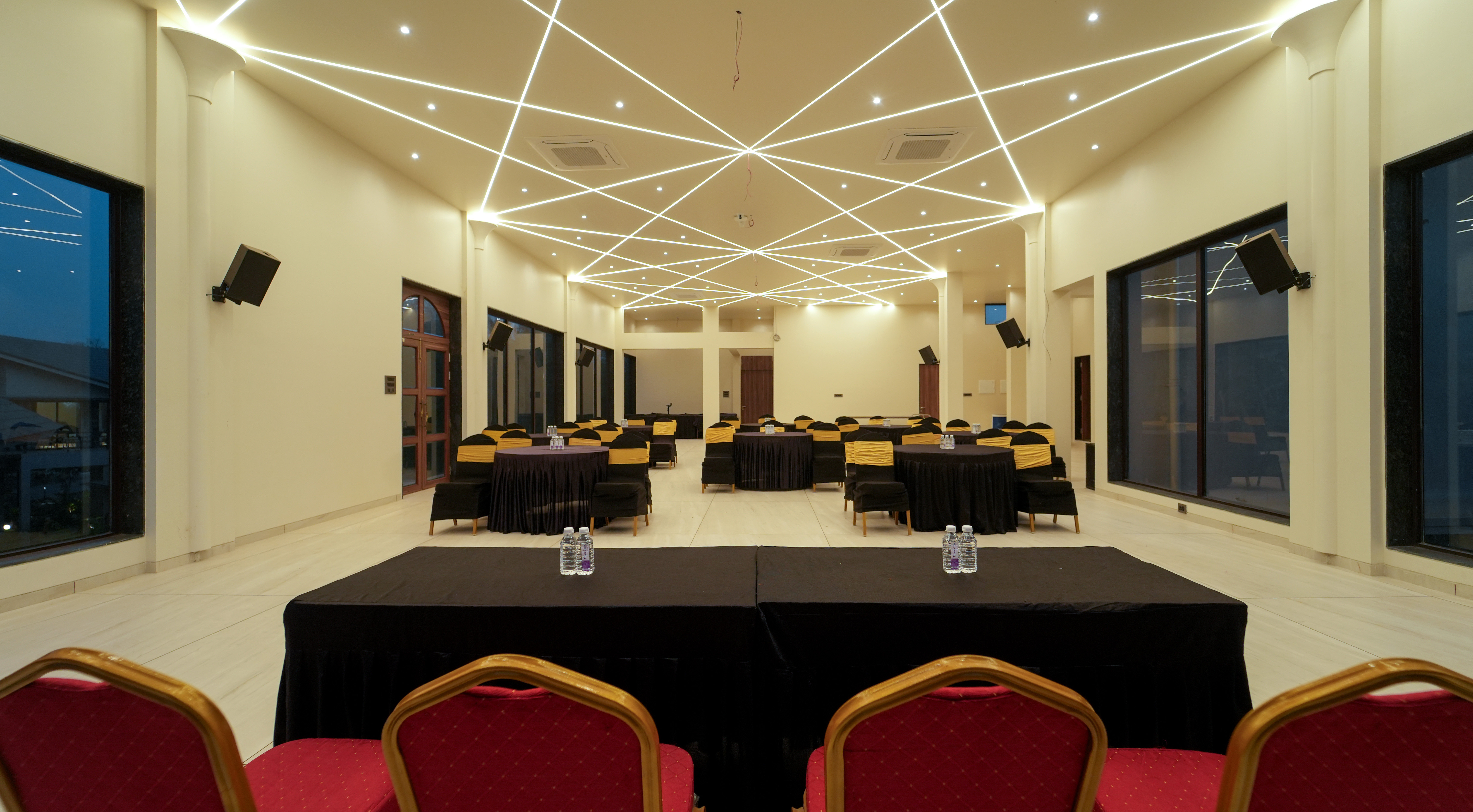 Conference hall interior setup